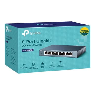 TP-LINK TL-SG108 V4 Netzwerk Switch RJ45 8 Port 1 Gbit/s