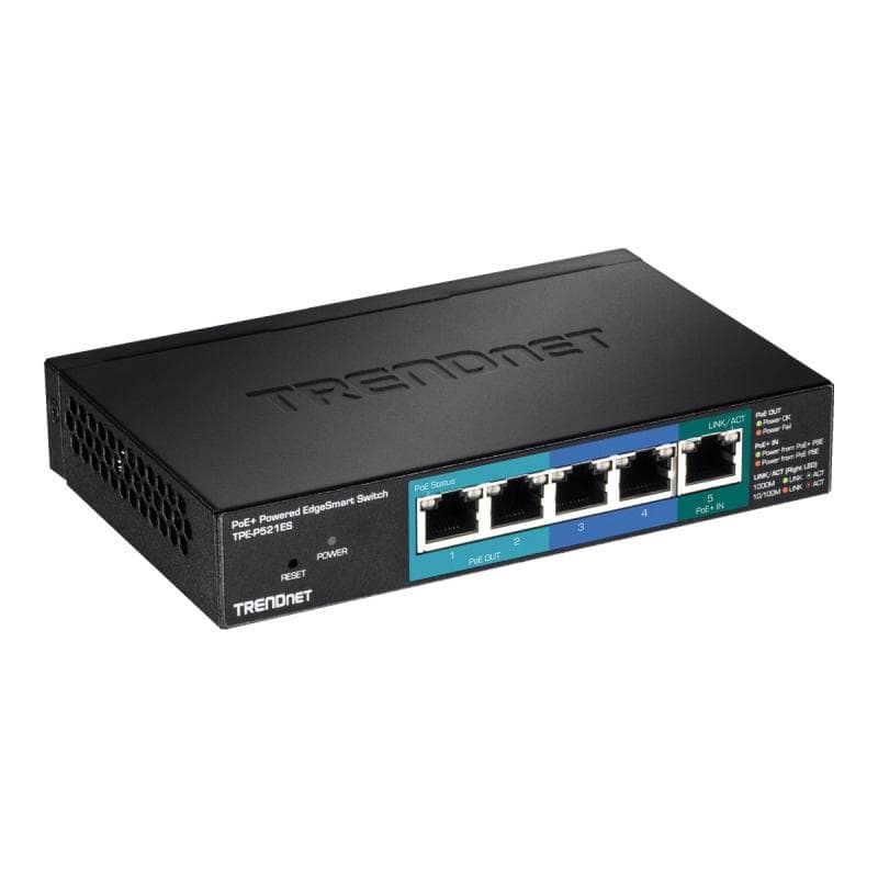 TRENDNET Switch  5-Port Gbit EdgeSmart PoE+ 18 W Metall