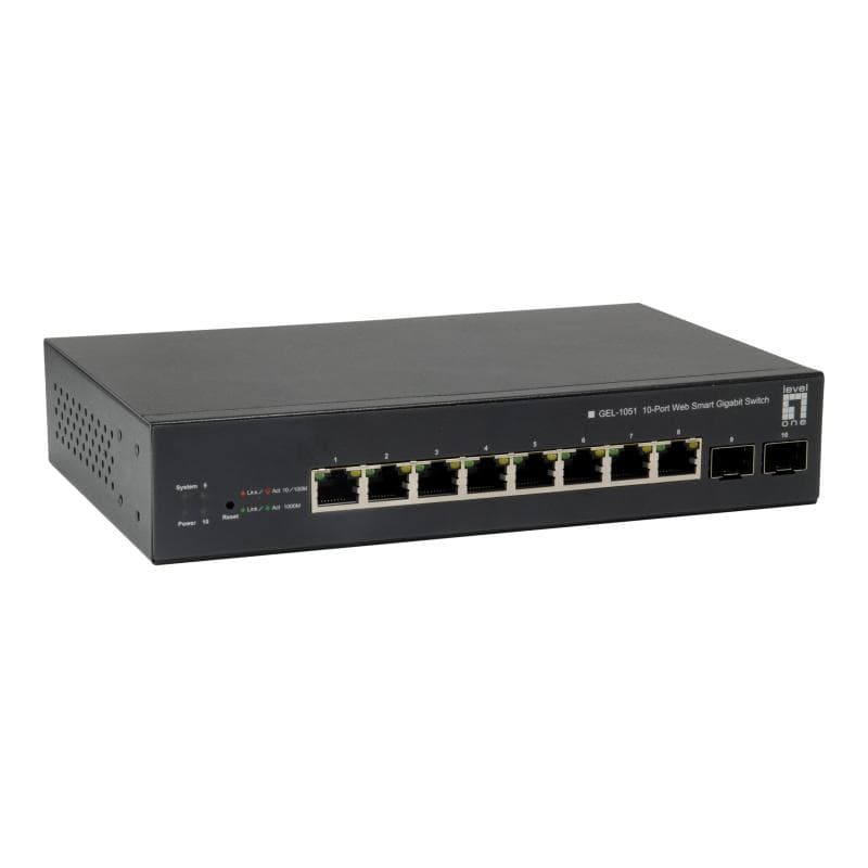 LEVEL ONE LevelOne Switch 8x PoE GEP-1051      2xGSFP 70W