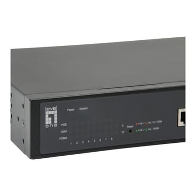 LEVEL ONE LevelOne Switch 8x PoE GEP-1051      2xGSFP 70W