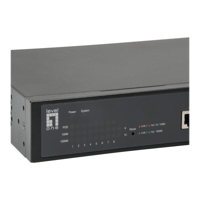 LEVEL ONE LevelOne Switch 8x PoE GEP-1051      2xGSFP 70W