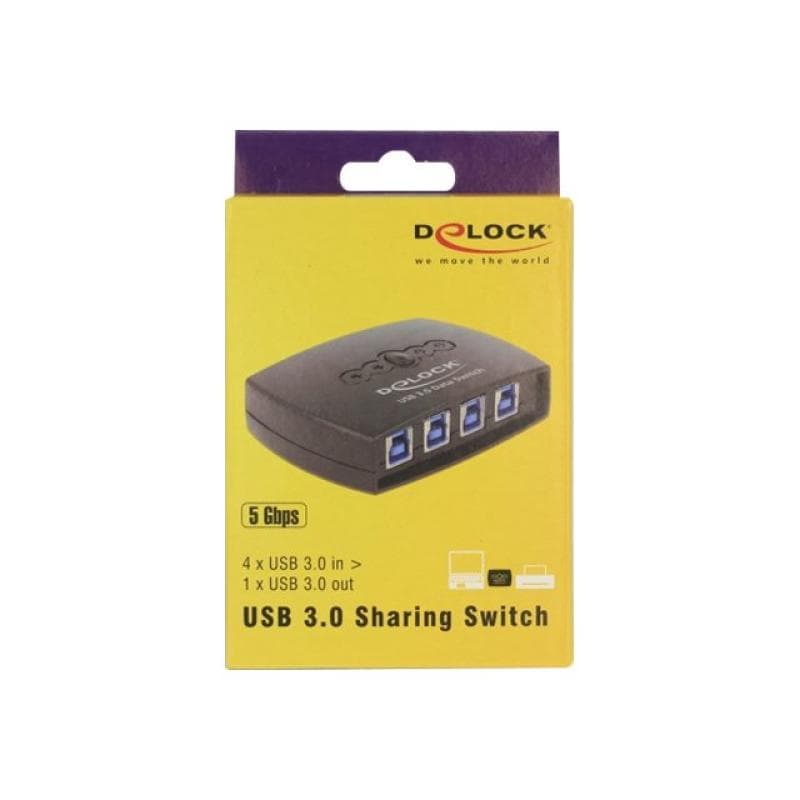 DELOCK Sharing Switch USB3.0 4-1 USB-B Bu > USB-A Bu