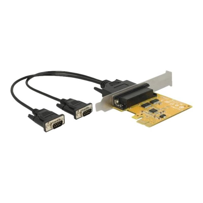 DELOCK PCI Express Karte > 2 x Seriell RS-232 High Speed 921K ESD Überspannungsschutz