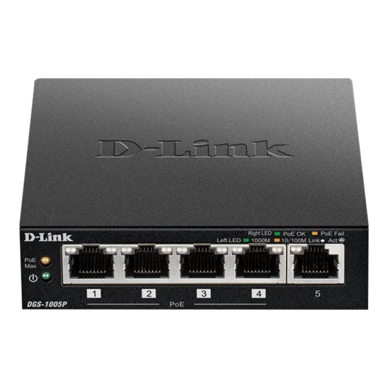 D-LINK 5-Port Desktop PoE+ Switch