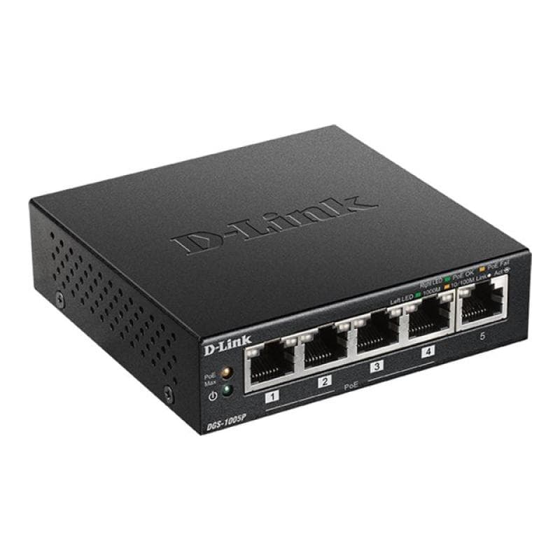 D-LINK 5-Port Desktop PoE+ Switch