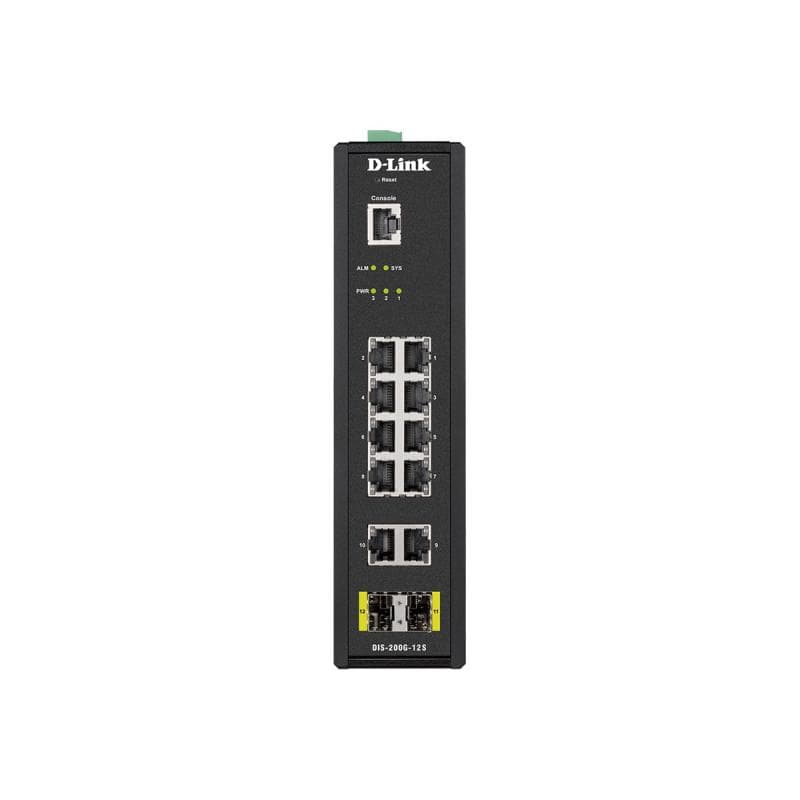 D-LINK 12-Port Layer2 Smart Managed Gigabit Industrial Switch 10x 100/1000Mbit/s TP (R