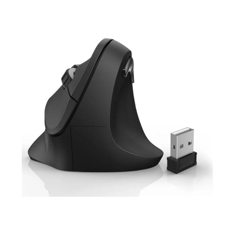 HAMA Vertical Ergonomic - Maus - ergonomisch - Für Rechtshänder - optisch - 6 Tasten - kabelgebunden