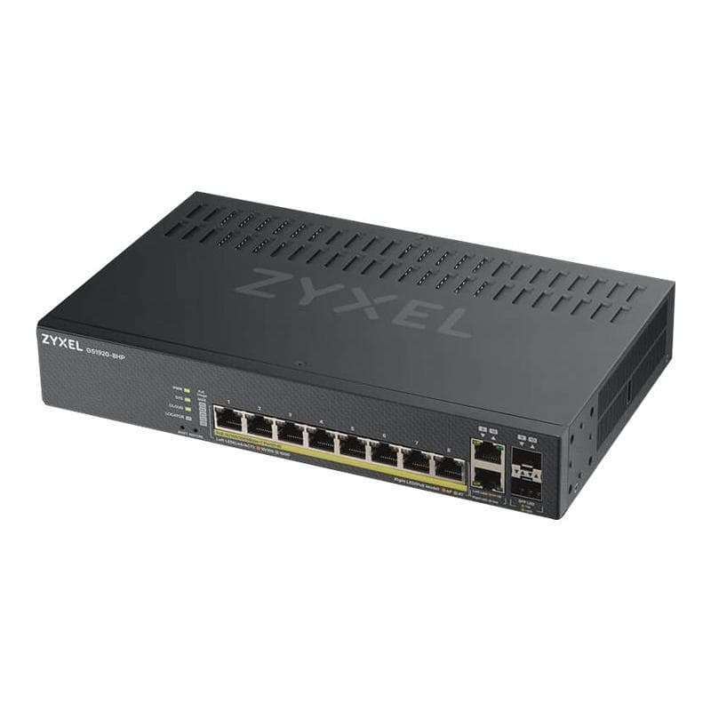 ZYXEL Switch  8x GE GS1920-8HPV2 PoE+