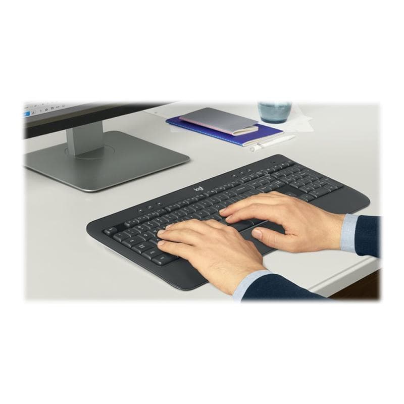 LOGITECH MK540 Advanced - Tastatur-und-Maus-Set - kabellos - 2.4 GHz - Arabisch - Dunkelgrau