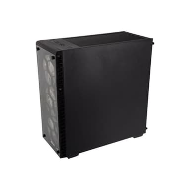 COOLINK Observatory RGB Midi-Tower, Tempered Glass - schwarz Wind