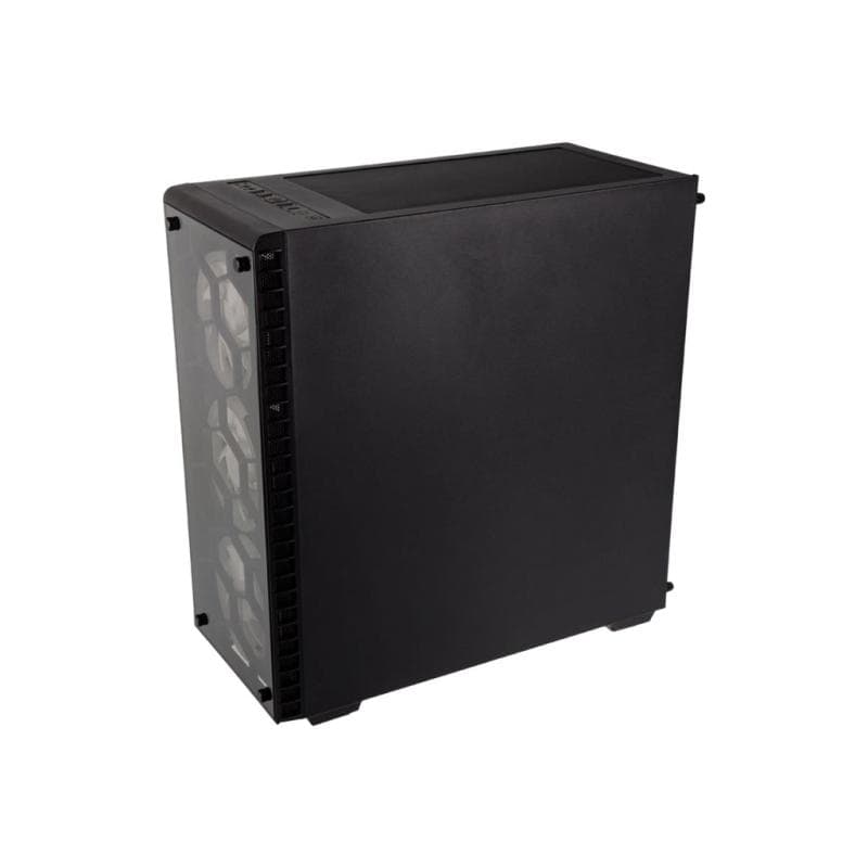 COOLINK Observatory RGB Midi-Tower, Tempered Glass - schwarz Wind