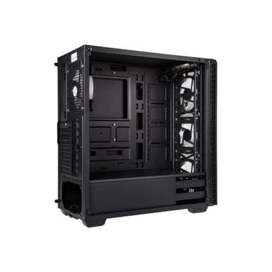 COOLINK Observatory RGB Midi-Tower, Tempered Glass - schwarz Wind