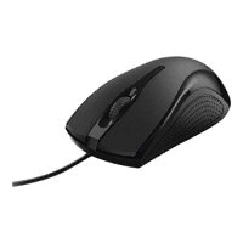 HAMA MC-200 - Maus - optisch - 3 Tasten - kabelgebunden - USB - Schwarz