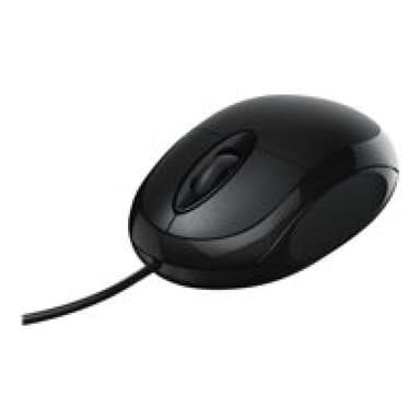 HAMA MC-100 - Maus - optisch - 3 Tasten - kabelgebunden - USB - Schwarz (00182600)