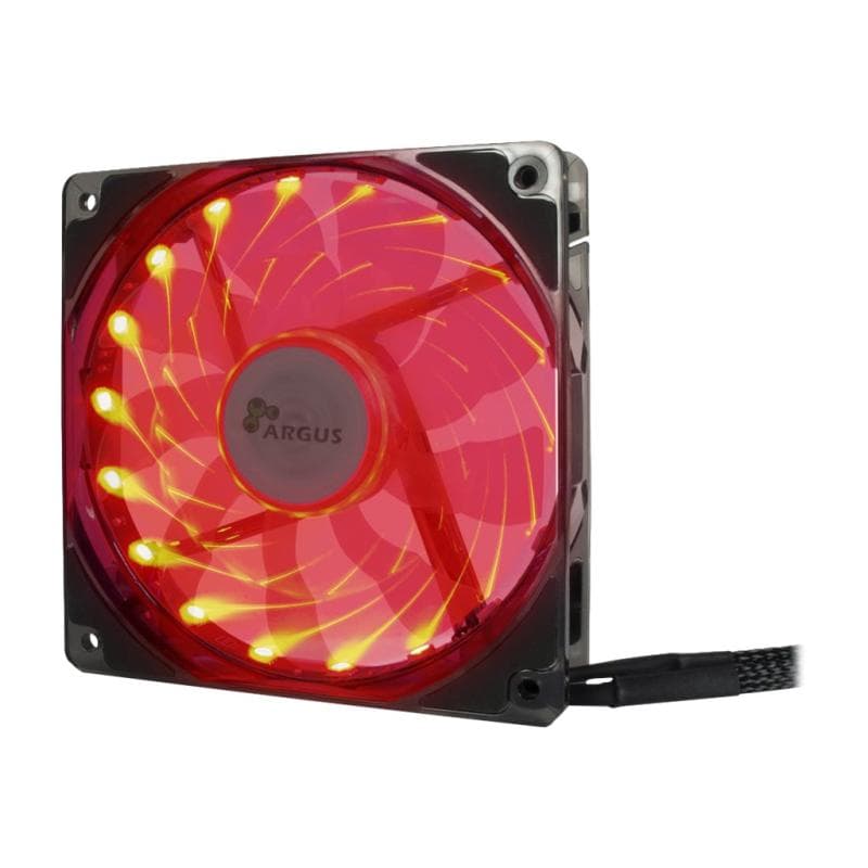 INTERTECH L12025 - 120mm AURA RGB 1500U/min 18 RGB-LED Y-Anschluss fuer 12V-RGB-Mainboards gummiert