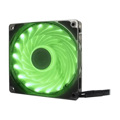 INTERTECH L12025 - 120mm AURA RGB 1500U/min 18 RGB-LED Y-Anschluss fuer 12V-RGB-Mainboards gummiert