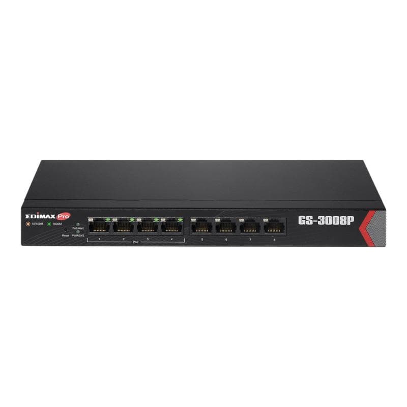 EDIMAX Switch EDIMAX 8x FE GS-3008P (4xPOE Web Managed)