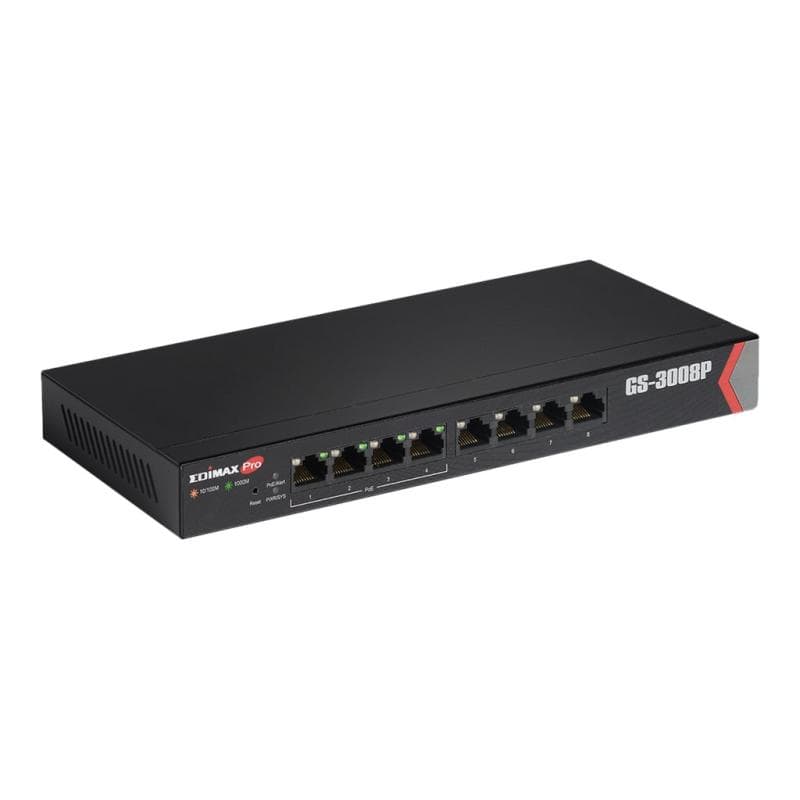EDIMAX Switch EDIMAX 8x FE GS-3008P (4xPOE Web Managed)