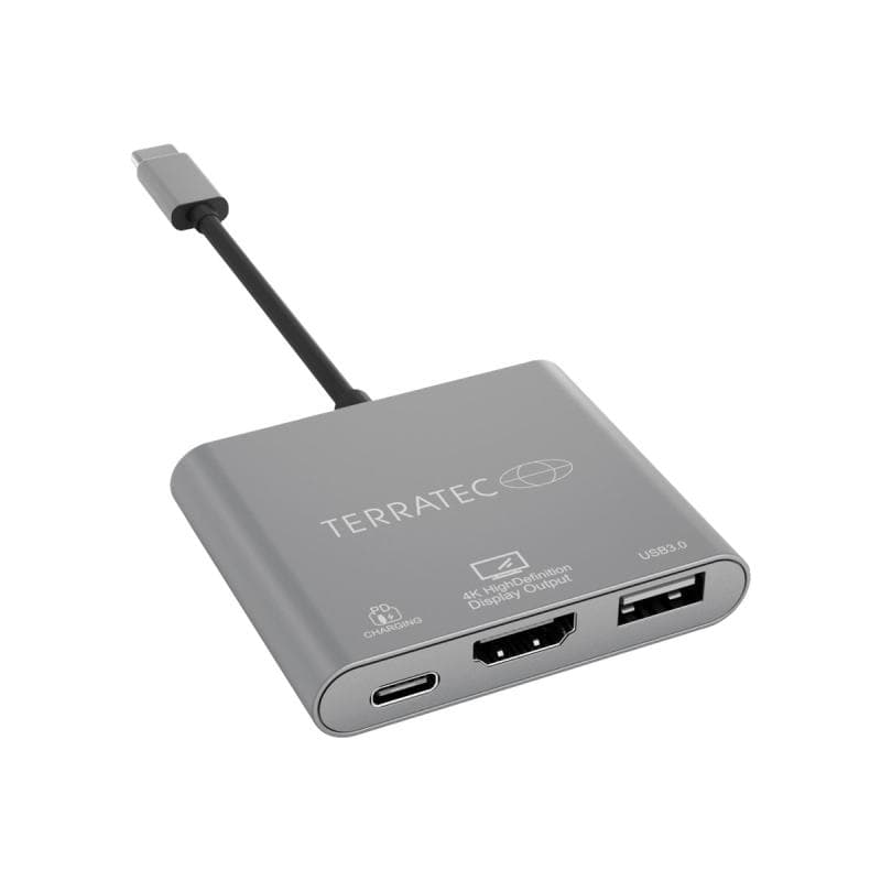 TERRATEC USB Type-C Adapter mit USB-C PD HDMI USB 3.0 Port