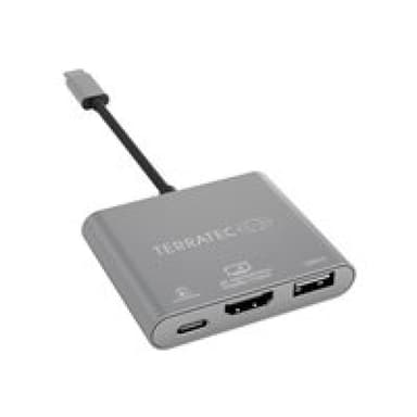 TERRATEC USB Type-C Adapter mit USB-C PD HDMI USB 3.0 Port