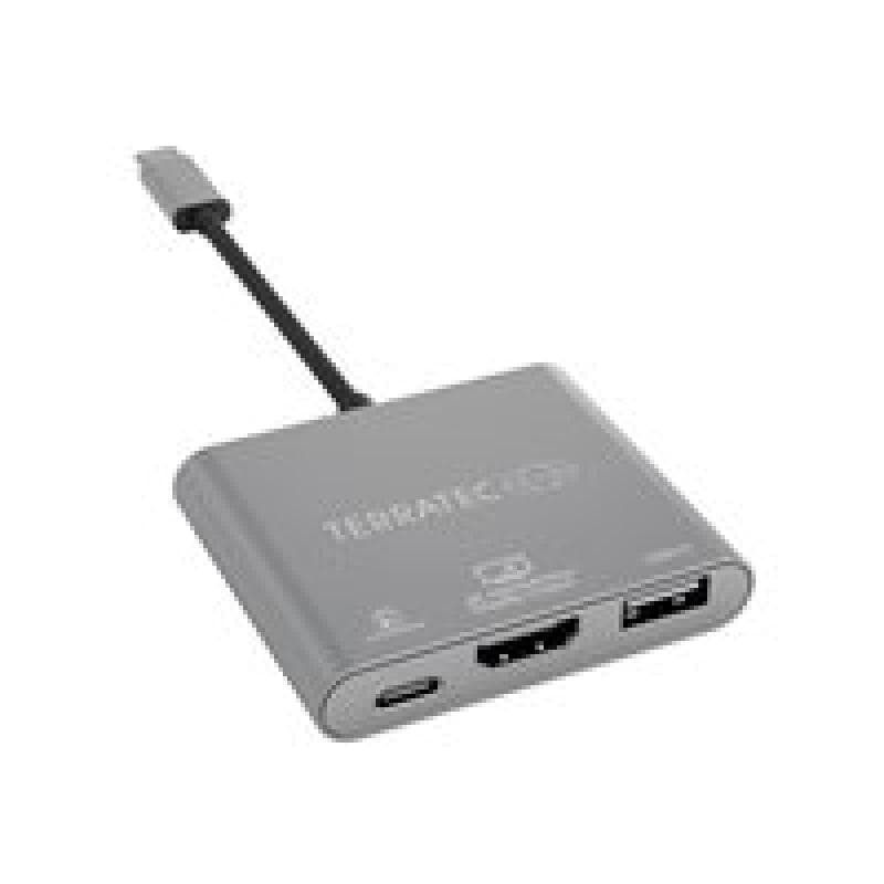 TERRATEC USB Type-C Adapter mit USB-C PD HDMI USB 3.0 Port