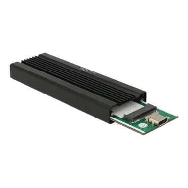 DELOCK Externes Gehäuse für M.2 NVMe PCIe SSD mit SuperSpeed USB 10 Gbps USB 3.1 Gen 2 USB Type-C Bu