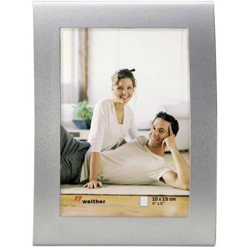 WALTHER Basixx TP silber 10x15 Metall Portrait gebogen