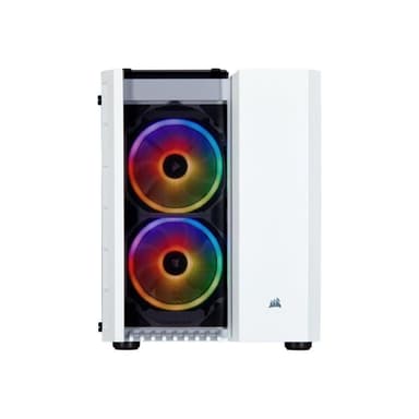 CORSAIR Crystal 280X White RGB Midi Tower ATX Gehäuse mit gehärtetem Glas