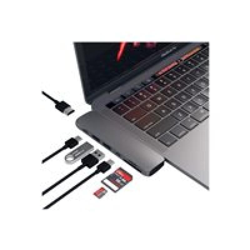 SATECHI USB-C Pro Hub Multi-Port Adapter 4K HDMI Space Gray
