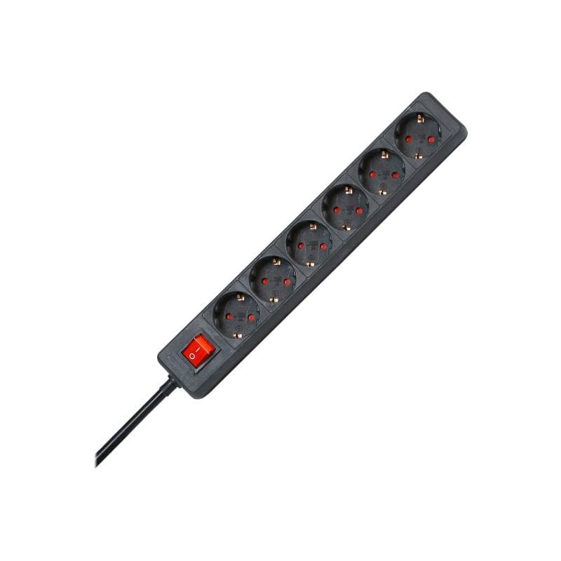 KOPP 120915006 Steckdosenleiste mit Schalter Schwarz