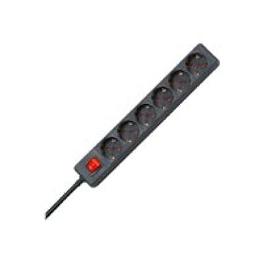 KOPP 120915006 Steckdosenleiste mit Schalter Schwarz