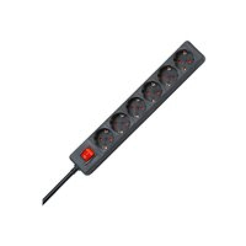 KOPP 120915006 Steckdosenleiste mit Schalter Schwarz