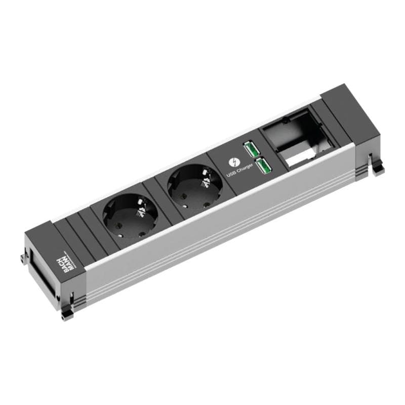BACHMANN 916.0514 Steckdosenleiste ohne Schalter Weiß Schutzkontakt