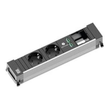 BACHMANN 916.0514 Steckdosenleiste ohne Schalter Weiß Schutzkontakt