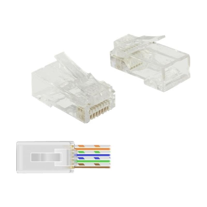 DELOCK RJ45 Crimp+Cut Stecker Cat.6 UTP 20 Stück Delock