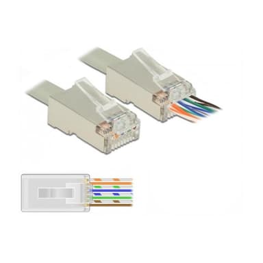 DELOCK RJ45 Crimp+Cut Stecker Cat.6 STP 20 Stück Delock