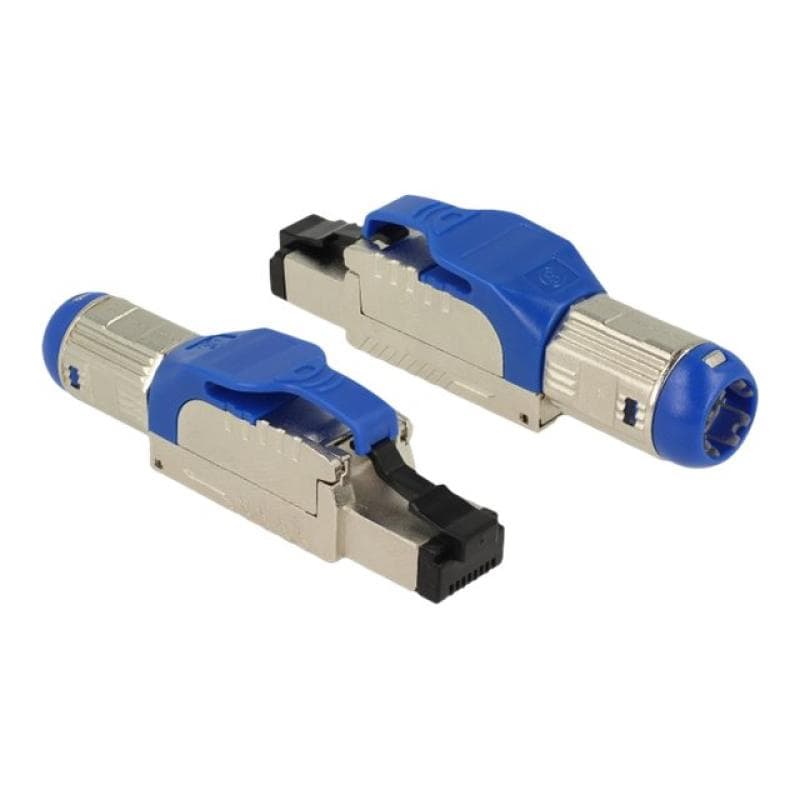 DELOCK RJ45 Stecker feldkonfektionierbar Cat.8 Metall Delock