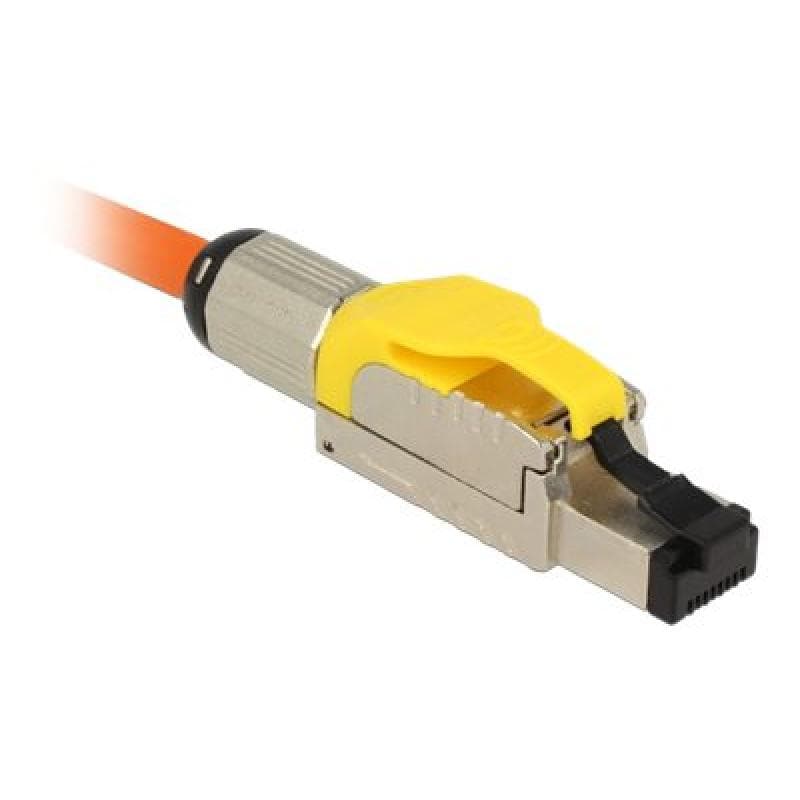 DELOCK RJ45 Stecker feldkonfektionierbar Cat.6A Metall Delock