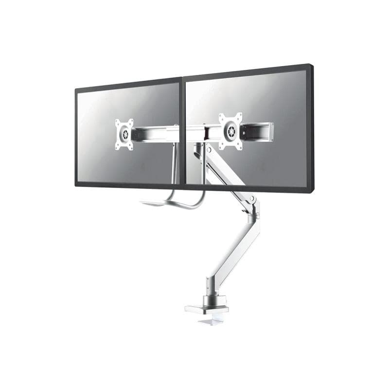 NEOMOUNTS Tischhalterung mit Tischhalterungsgriff für zwei Flachbildschirme bis 32″ (81 cm)