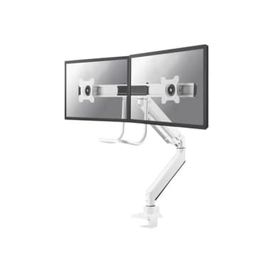 NEOMOUNTS Tischhalterung mit Tischhalterungsgriff für zwei Flachbildschirme bis 32″ (81 cm)