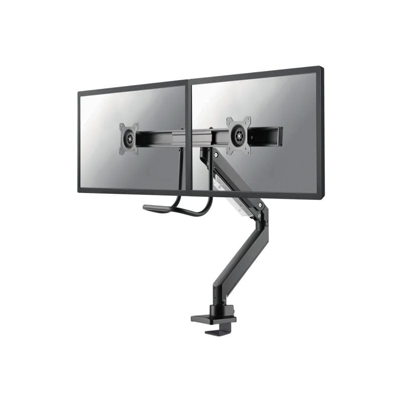 NEOMOUNTS NTischhalterung mit Tischhalterungsgriff für zwei Flachbildschirme bis 32″ (81 cm)