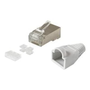 EQUIP Stecker RJ45 Cat6 100STK mit Knickschutz u. Einf