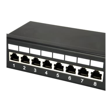 EQUIP Patchpanel 24x RJ45 Cat5e 19″ 1HE schwarz