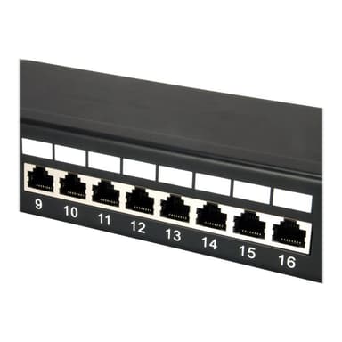 EQUIP Patchpanel 24x RJ45 Cat5e 19″ 1HE schwarz