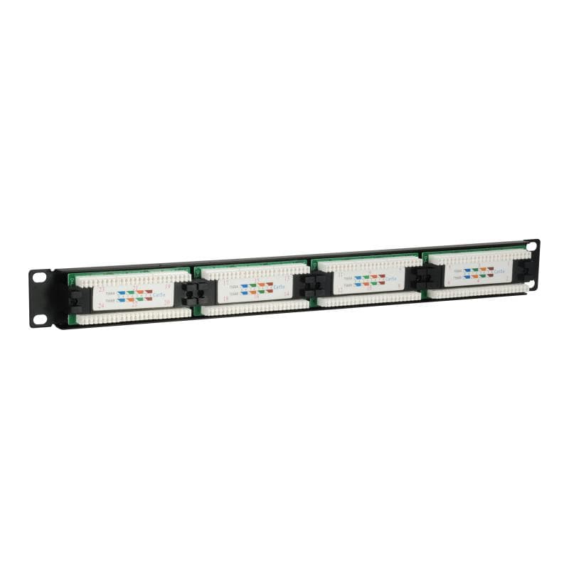EQUIP Patchpanel 24x RJ45 Cat5e 19″ 1HE schwarz