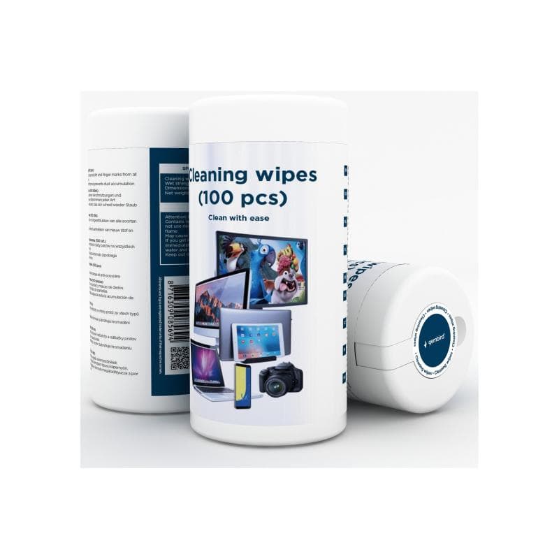 GEMBIRD CK-WW100-01 - Lappen - LCD / TFT / Plasma - Mikrofaser - Schwarz - Rot - Weiß (CK-WW100-01)