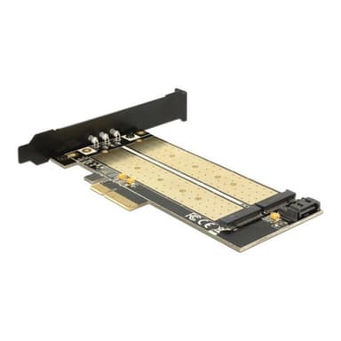 DELOCK PCI Express x4 Karte > 1 x intern M.2 Key B + 1 x intern NVMe M.2 Key M ¿ Low Profile Formfak