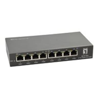 LEVEL ONE GEP-0823 8-Port-Gigabit-PoE-Switch 802 3ataf PoE 120W