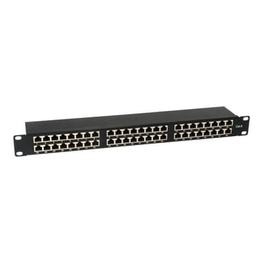 EQUIP Patchpanel 48x RJ45 Cat6  19″ 1HE schwarz