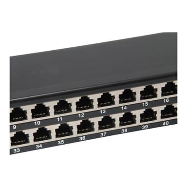 EQUIP Patchpanel 48x RJ45 Cat6  19″ 1HE schwarz